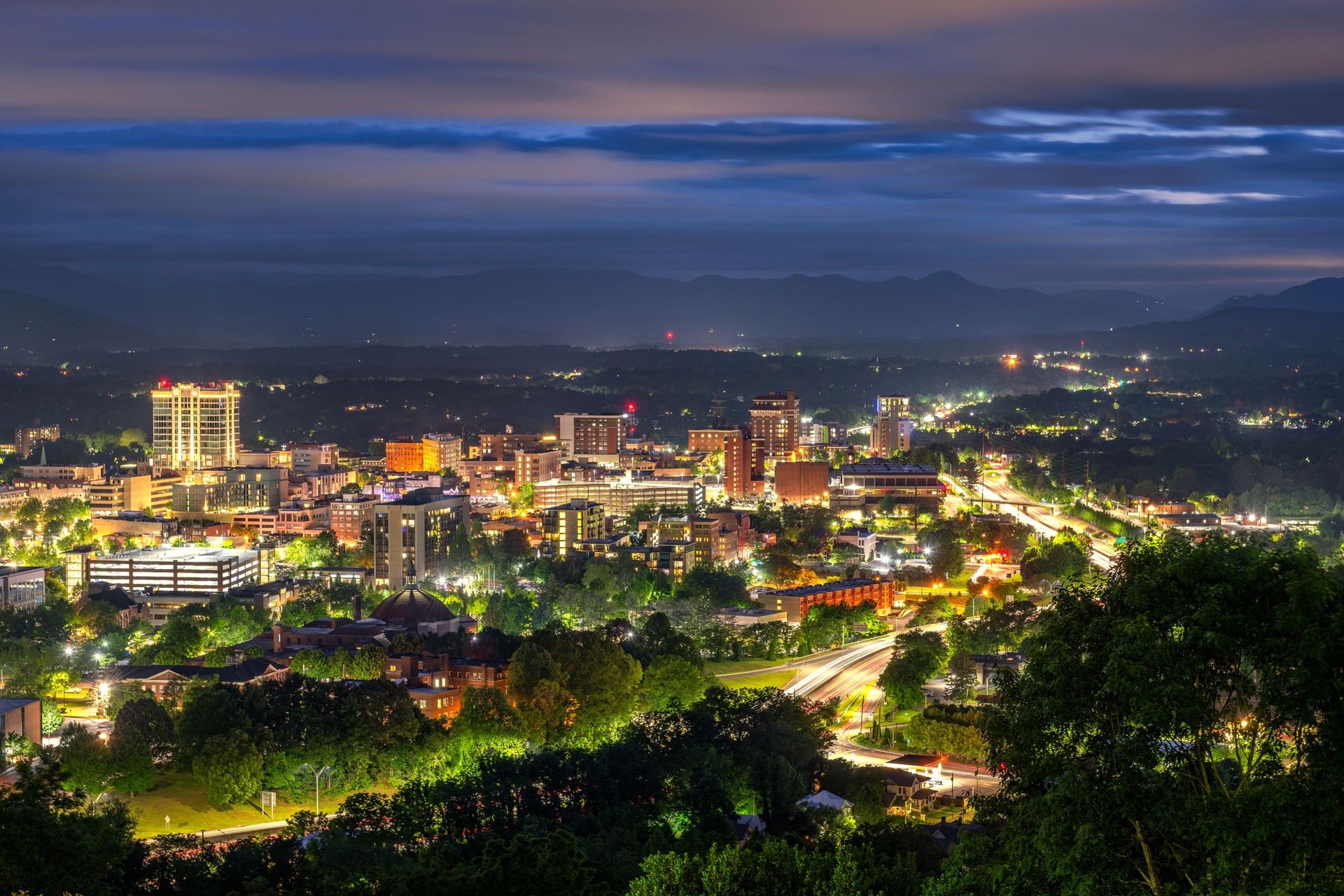 Asheville summer night